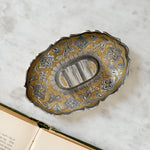 Vintage silver and brass trays
