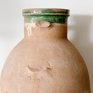 Vintage green turkish jar
