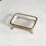Brass and Glass Soap Dish