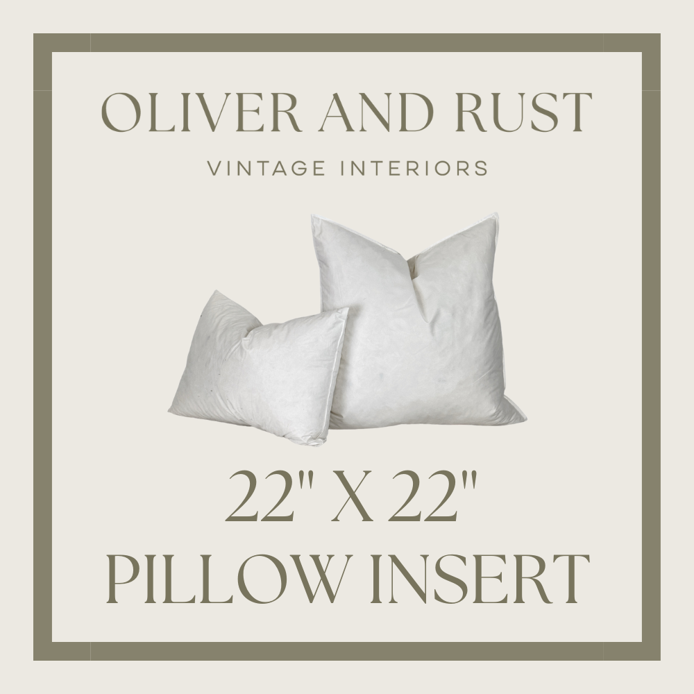 Pillow Insert 22 X 22 Oliver and Rust