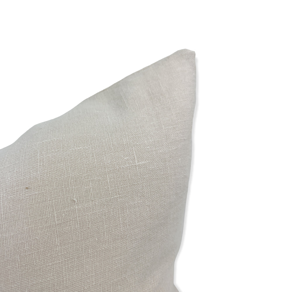 Oyster Linen Pillow Cover- Multiple Sizes*