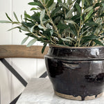 Vintage brown glazed pottery.