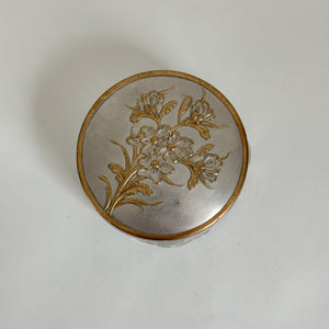 Vintage Glass Vanity Powder Jar