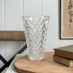 Vintage Tall Glass Vase