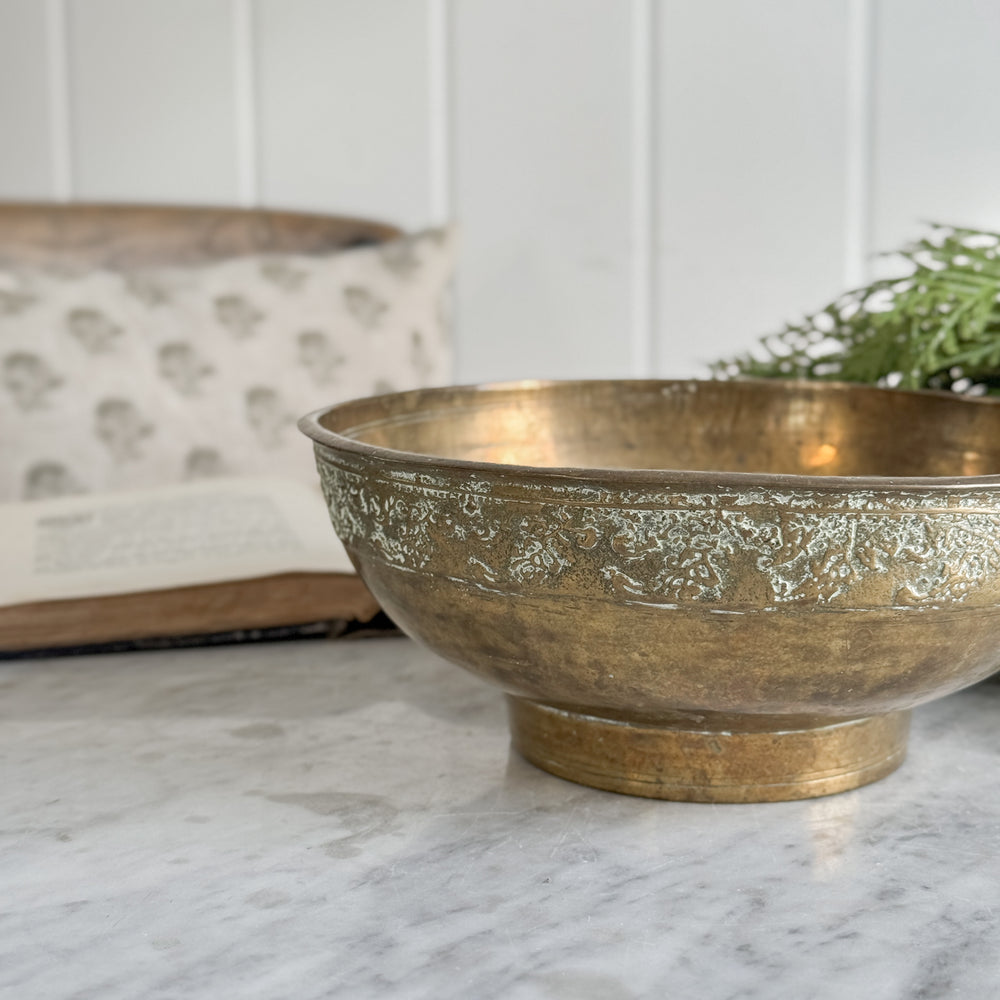 Vintage brass bowl.