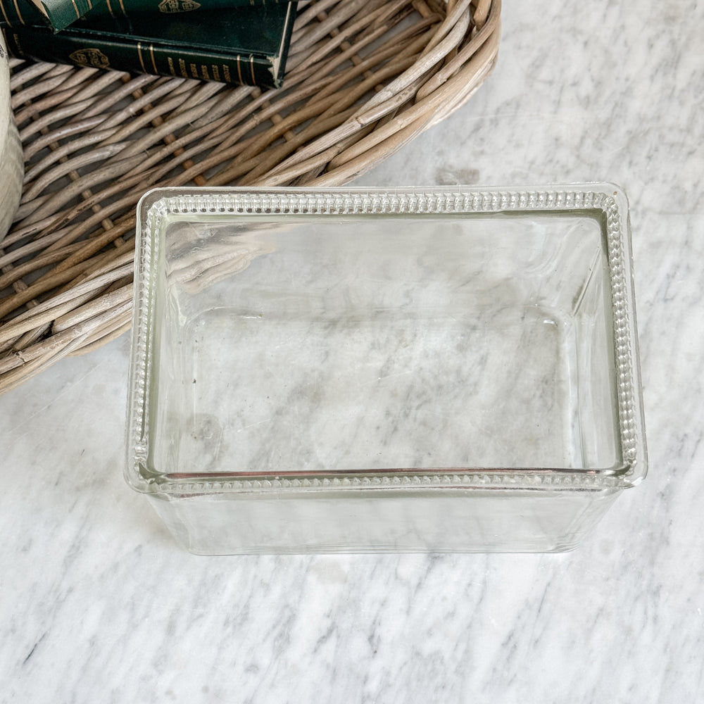 Vintage Glass Battery Box