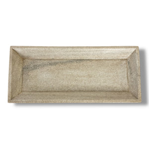Greige Marble Rectangular Tray.