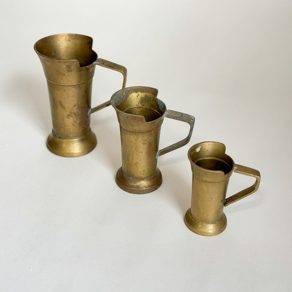 Vintage brass measuring S/3
