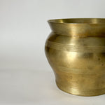 Vintage Brass striped pot