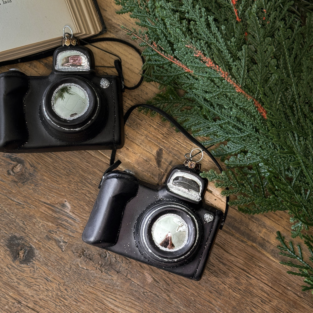 Black Camera Ornament.