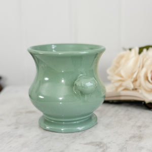 Vintage Abingdon green urn planter