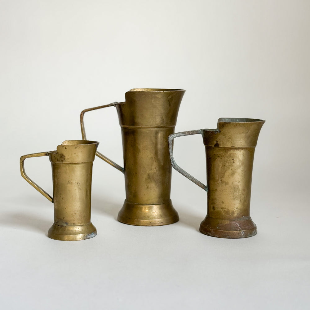 Vintage brass measuring S/3