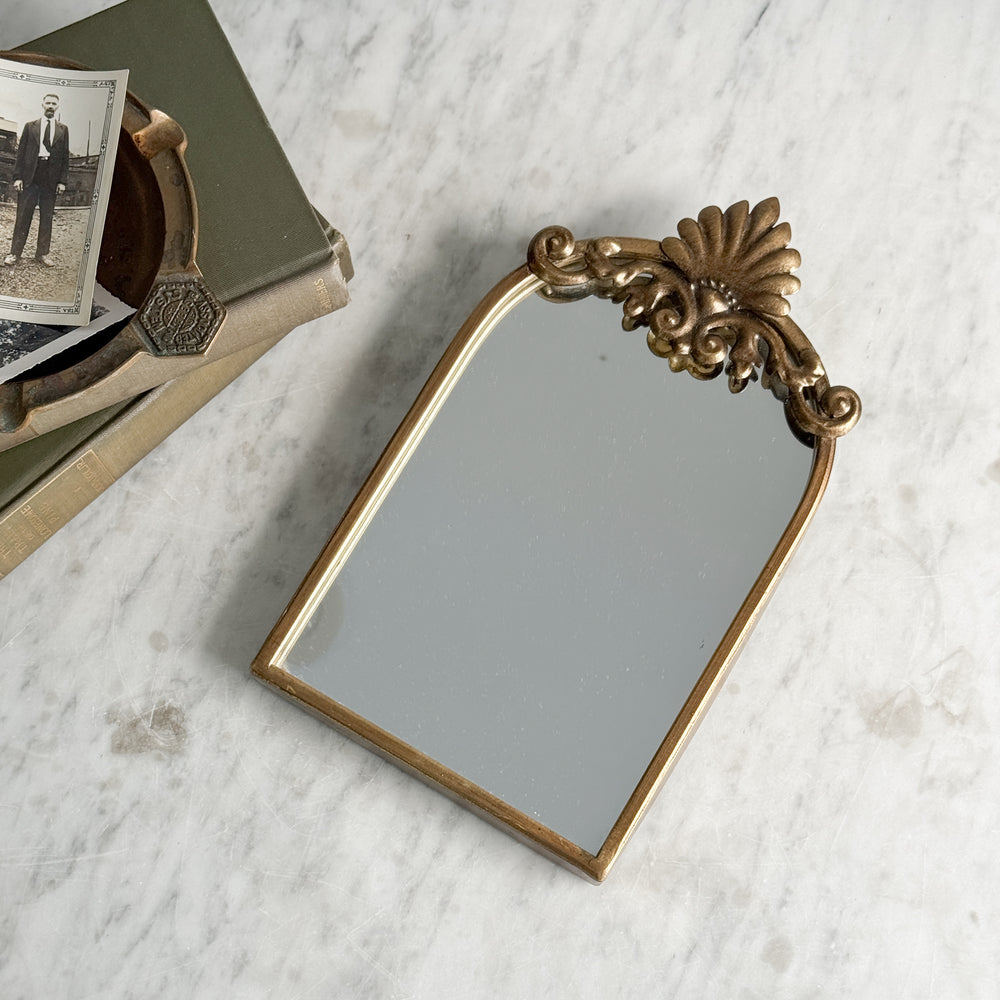 Vintage Gold Metal Mirror