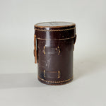 Vintage leather lens case