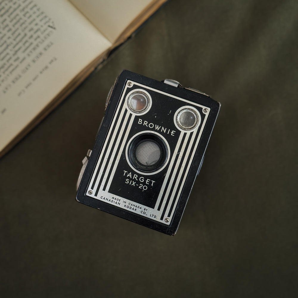 Vintage Brownie Target six-20 camera.