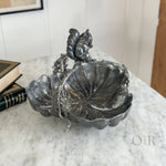 Vintage silverplate squirrel branch bowl