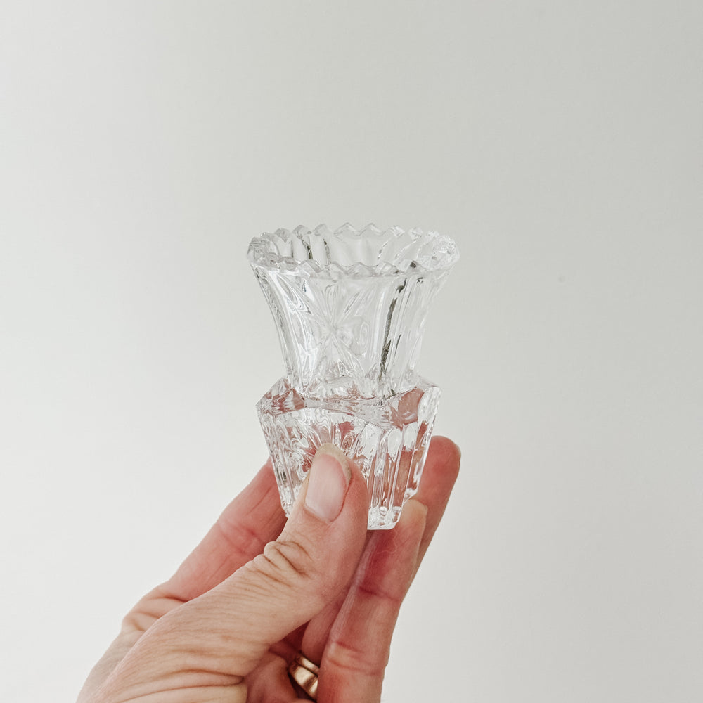Vintage Glass Toothpick Holder IV