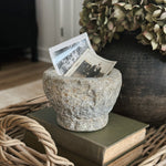 Vintage Carved Stone Bowl VI.