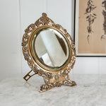 Vintage Bevelled Mirror with stand.