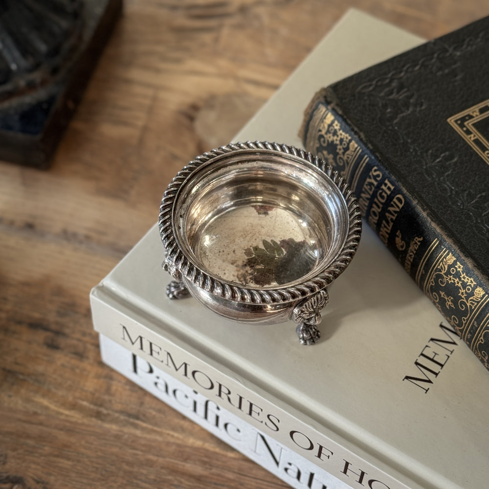 Vintage Silver Plate Salt Holder.