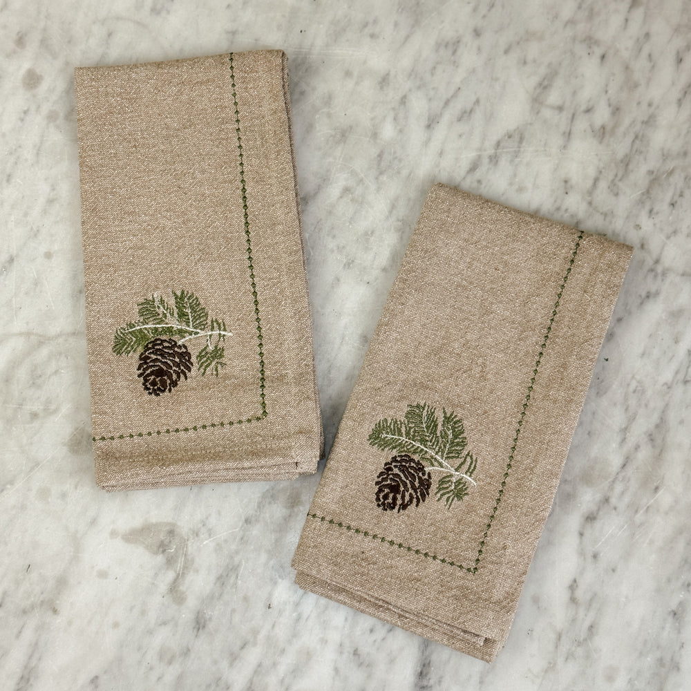 Cotton Holiday napkins, set of 4