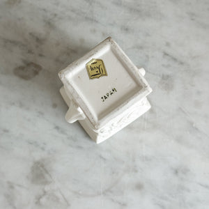 Vintage White Japanese Urn