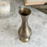 Vintage Dark Brass Vase