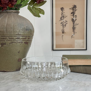 Vintage Low Glass Bowl