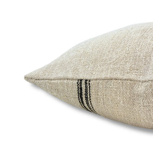 Trent Charcoal 20" Grainsack Pillow Cover