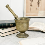 Vintage Brass Mortar and Pestle