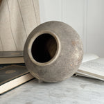 Vintage black pottery vase