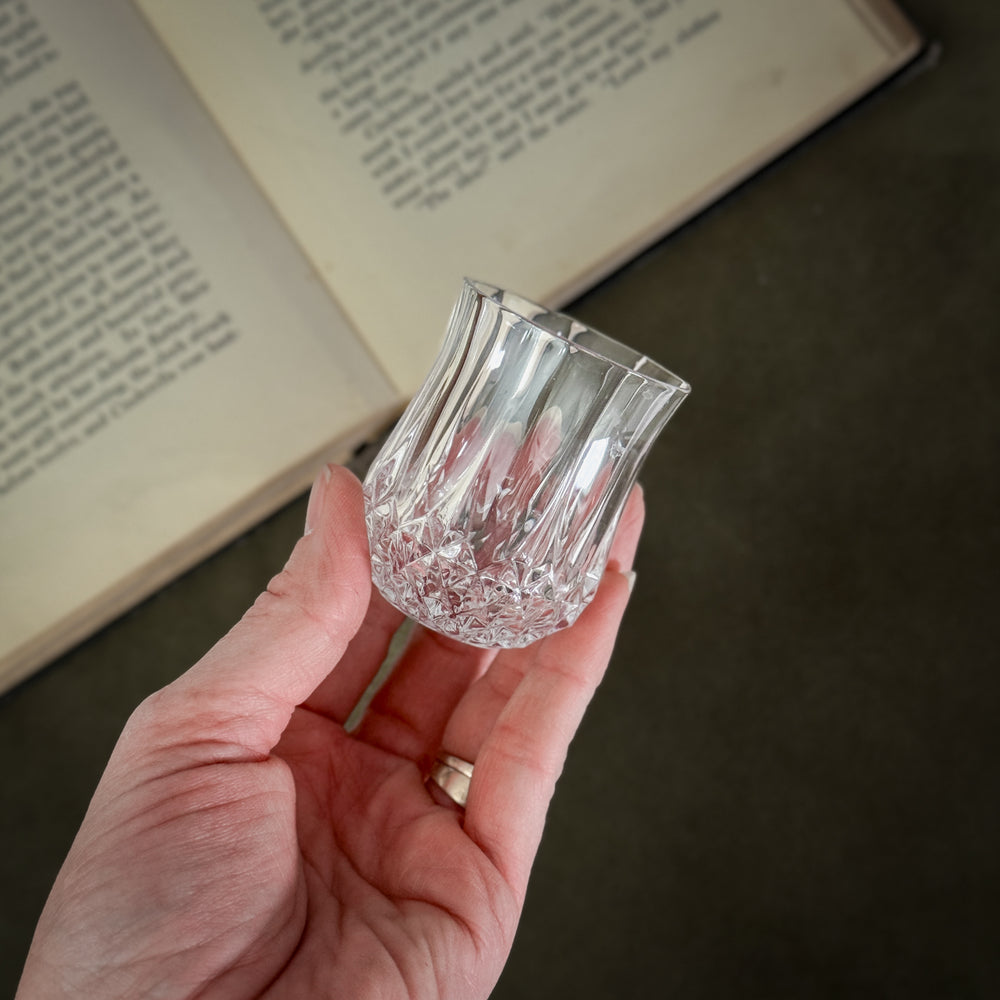 Vintage crystal shot glass