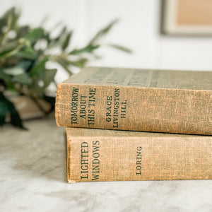 Vintage Green Book Pair