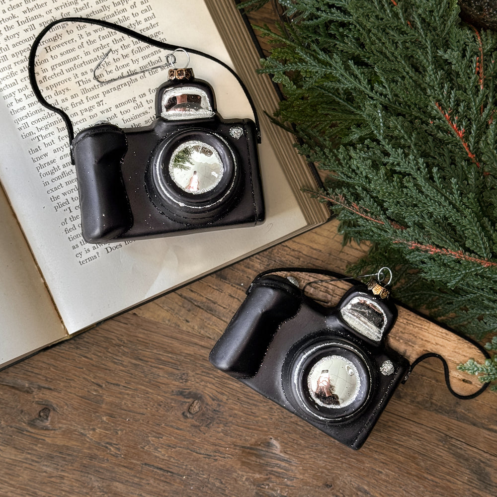 Black Camera Ornament.