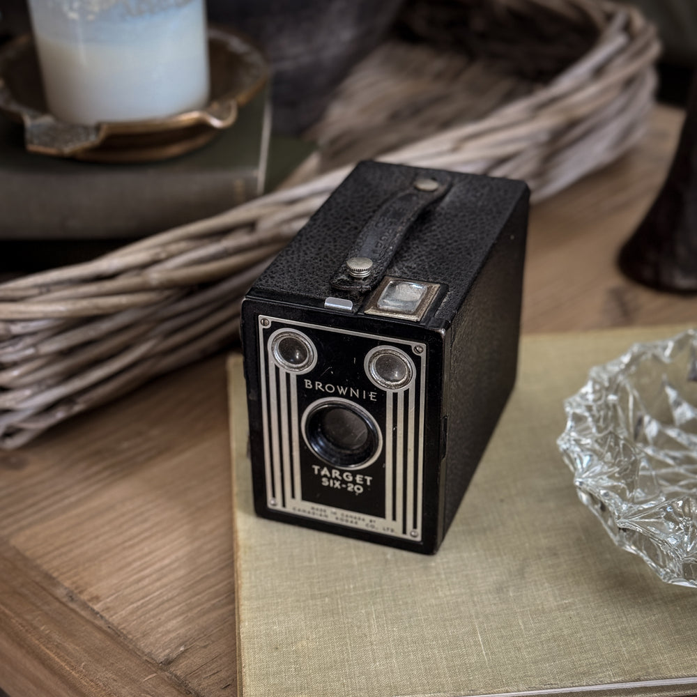 Vintage Brownie Target six-20 camera.