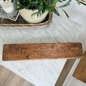 Vintage Wooden Cigar Mould