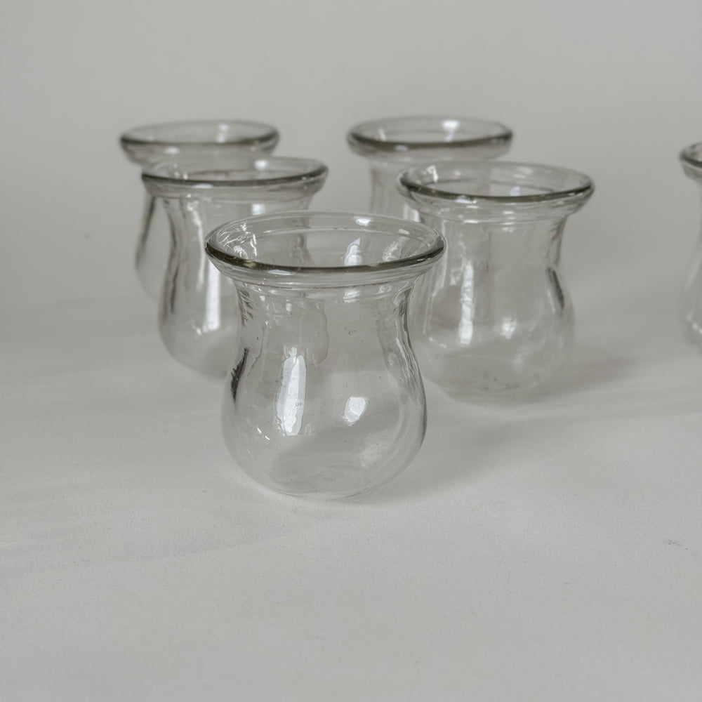 Vintage Glass Medicinal Cups.