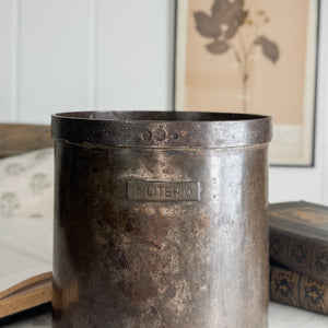 Vintage Metal Brass Measuring Pail- 5L
