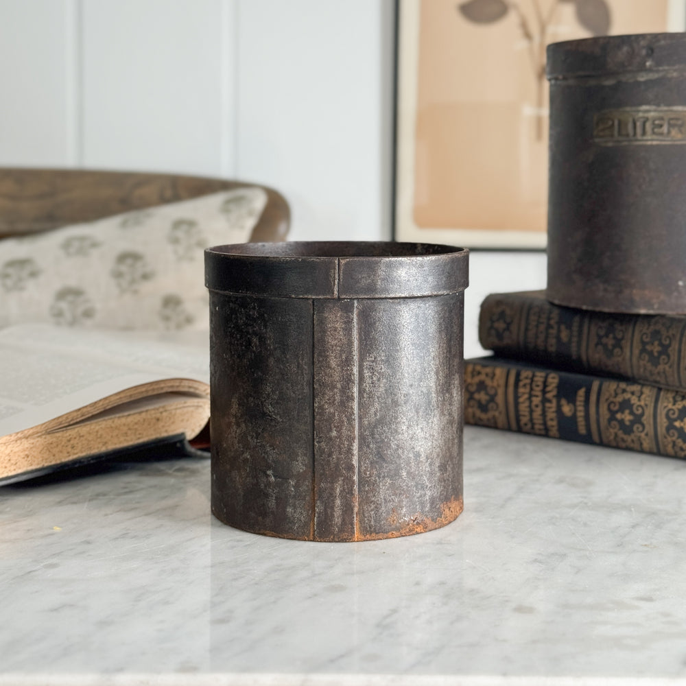 Vintage Metal Brass Measuring Pail- 1L