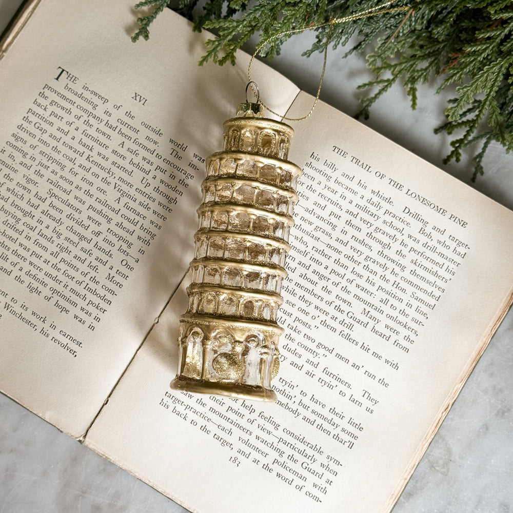Leaning Tower of Pisa Ornament.