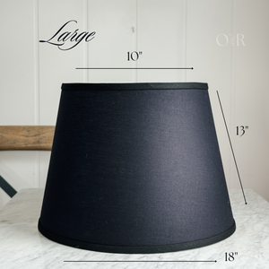 *PREORDER* Black Linen Lamp Shade