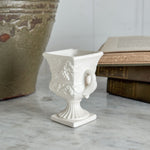 Vintage White Japanese Urn