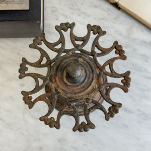 Vintage cast iron stamp holder