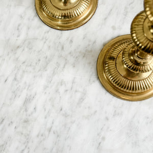 Vintage Brass Taper Pair.