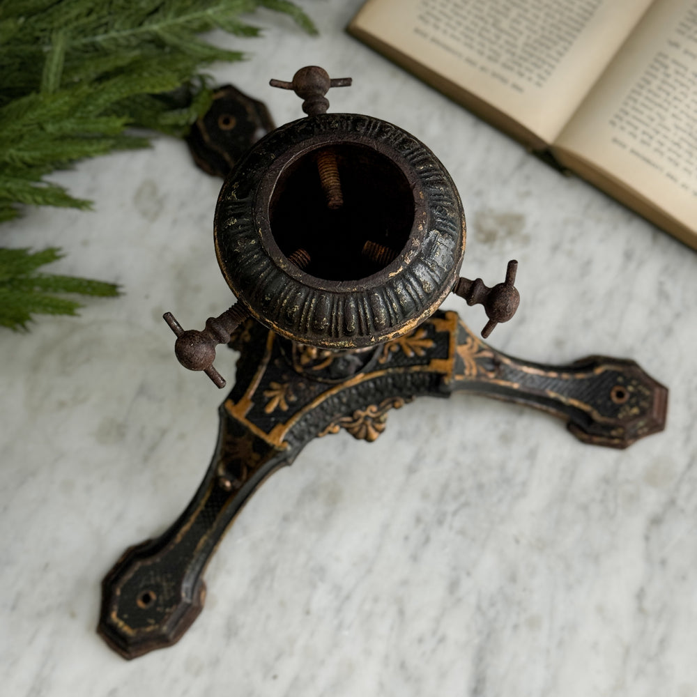 Vintage Cast Metal Tree Stand.