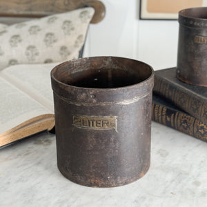Vintage Metal Brass Measuring Pail- 2L.