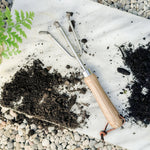 Stainless cultivator garden rake