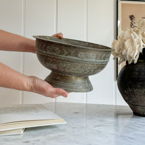 Vintage Indonesian Brass Betel Nut bowl
