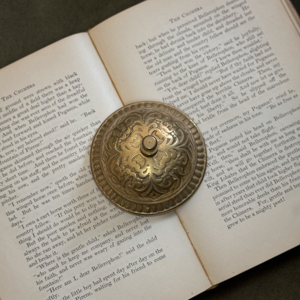 Vintage brass desktop bell.
