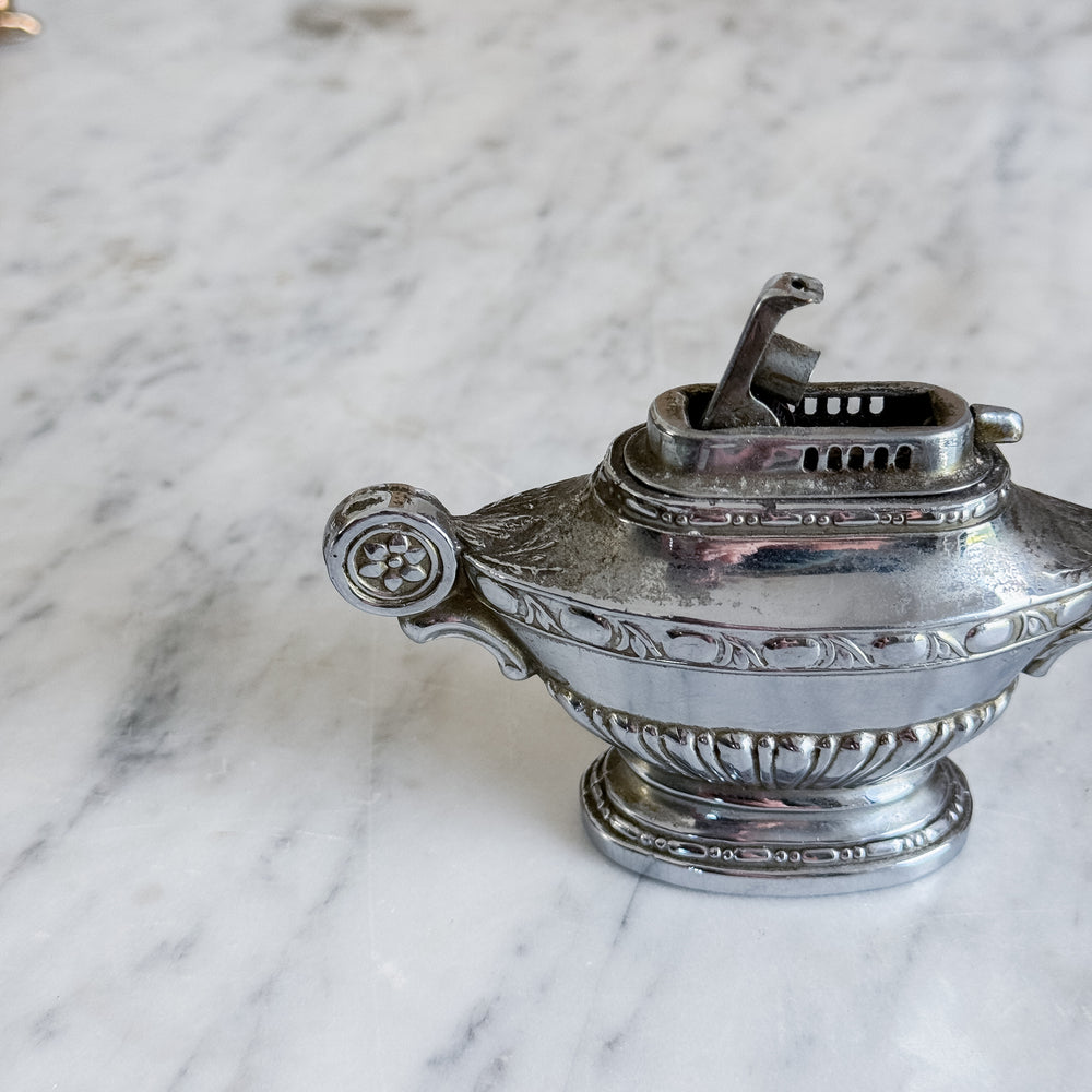 Vintage silverplate lighter.